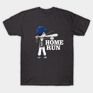 cool base ball cartoon funny T-Shirt